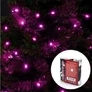 Kép 2/4 - Elemes Fényfüzér 50 LED Pink 4M Beltéri 1 program-1