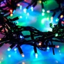 Kép 3/4 - Elemes Fényfüzér 50 LED Színes 4M Beltéri 1 program-2
