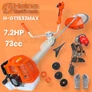 Kép 1/9 - Haina Benzinmotoros Fűkasza 7,2LE H-GT-1533MAX 