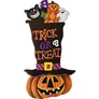 Kép 1/2 - Boszorkánykalapos Tökfej Figurákkal Halloween dekoráció