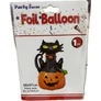 Kép 2/2 - Fekete Macska és Tök Lufi 97cm Halloween dekoráció-1
