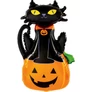 Kép 1/2 - Fekete Macska és Tök Lufi 97cm Halloween dekoráció