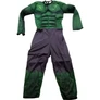 Kép 2/2 - Hulk Marvel Izmosított Gyermek Jelmez Álarccal M-es Méretben-Farsang-1