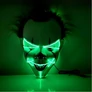 Kép 2/2 - Világítós Pennywise Maszk Zöld-Halloween, Farsangi jelmezhez-1