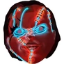 Kép 2/2 - Világítós Chucky Maszk Világoskék-Halloween, Farsangi jelmezhez-1