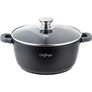 Kép 1/5 - Cheffinger 40cm márvány bevonatú lábas üveg fedővel szilikon fogantyúval CF-DC40