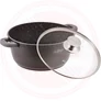 Kép 2/3 - Cheffinger Márvány Bevonatú 24cm Lábas Fedővel CF-DC24-1