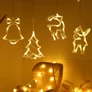 Kép 2/4 - Figurás LED meleg fehér jégcsap 3m fényfüzér 40cm és 90cm