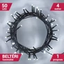 Kép 1/3 - Elemes Fényfüzér 50 LED Hideg Fehér 4M Beltéri 1 program