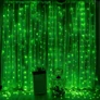 Kép 1/4 - LED Fényfüggöny Zöld Többfajta Méretben 