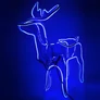 Kép 1/6 - led-karacsonyi-dekoracio-mozgofeju-szarvas-kek