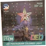 Kép 2/3 - LED csillagfa­dísz – színes fény, 21 cm
