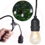 Kép 3/5 - Kültéri dekor égősor vezeték 15 db E27 foglalattal 10m-2