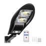 Kép 1/5 - Napelemes LED kültéri mozgásérzékelős fali lámpa távirányítóval 40W W777B