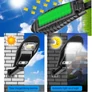 Kép 3/5 - Napelemes LED kültéri mozgásérzékelős fali lámpa távirányítóval 40W W777B-2