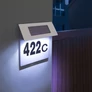 Kép 2/3 - Napelemes házszámfény rozsdamentes acélból-1