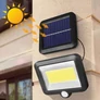 Kép 2/4 - Kültéri COB LED napelemes fali lámpa mozgásérzékelővel SL-F100-1