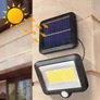 Kép 2/4 - Kültéri COB LED napelemes fali lámpa mozgásérzékelővel SL-F100-1
