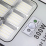 Kép 3/7 - Napelemes szolár kültéri LED lámpa beépített szolár panellel távirányítóval 512LED 800W-2
