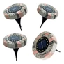Kép 1/8 - RiXME Disk Lights 16 ledes leszúrható napelemes lámpa készlet 4db