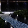 Kép 5/8 - RiXME Disk Lights 16 ledes leszúrható napelemes lámpa készlet 4db-4