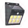 Kép 1/3 - Napelemes fali kültéri LED lámpa mozgásérzékelős 6 COB YX-601COB-6