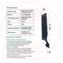 Kép 4/5 - Napelemes szolár LED kültéri lámpa integrált szolár panellel 12W NS-138-3