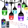 Kép 1/10 - Bluetooth kültéri okos LED égősor színes 9m F12C