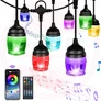 Kép 1/10 - Bluetooth kültéri okos LED égősor színes 9m F12C