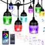 Kép 1/10 - Bluetooth kültéri okos LED égősor színes 9m F12C