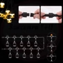 Kép 4/8 - Kültéri napelemes LED égősor meleg fehér 8 fényprogram 9m F12-E-3
