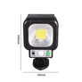 Kép 2/3 - Napelemes mozgásérzékelős fali COB LED lámpa beépített szolár panellel JX-955C-1