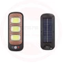 Kép 4/5 - Mozgásérzékelős napelemes fali lámpa távirányítóval 54db COB LED GL-84069-3