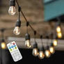 Kép 6/7 - Rixme napelemes szolár kültéri LED égősor meleg fehér 8 fényprogram 10 m 12 égő 10M12D-5