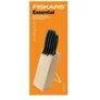 Kép 1/2 - Fiskars Essential fa késblokk 5 db késsel