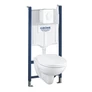 Kép 1/2 - Grohe Solido Compact Alpin fehér 4-az-1-ben szett WC-kerámiával