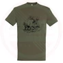 Kép 2/2 - TOP kereknyakú póló vaddisznó mintával, 100% pamut, 190gr/m2, 2XL további kép 1