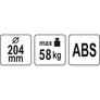 Kép 4/4 - YATO vákumos tapadó korong 204 mm 58 kg további kép 3