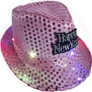 Kép 1/2 - Világító Kalap Happy New Year Felirattal Pink