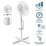Kép 2/4 - Ito 40cm-es álló oszcilláló ventilátor (WLSF-4043)-1