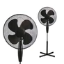Kép 1/3 - Álló ventilátor 130cm oszcilláló 3 fokozat fekete