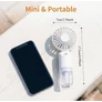 Kép 4/5 - USB tölthető kézi párásító ventilátor – 2 az 1-ben hűtő és permetező ventilátor