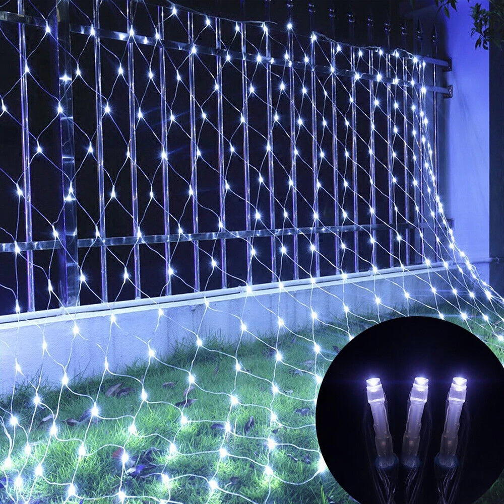 LED Fényháló kültéri/beltéri 8 fénymód hideg fehér 2m x 2m