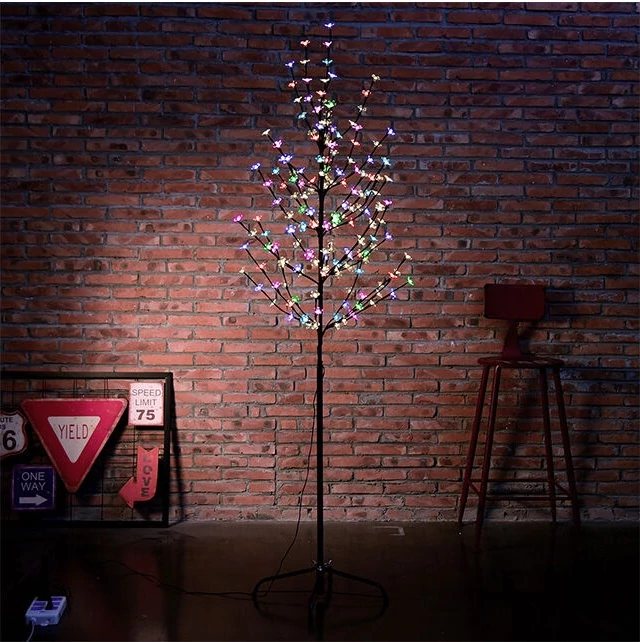 LED Dekorációs Fa 130cm Színes