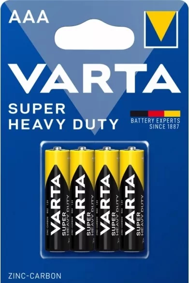 Varta Super Heavy Duty ceruza elem 1,5V AAA 4db