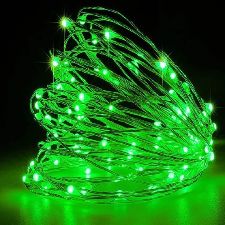 LED elemes fényhuzal 3-10M vízálló Zöld 2-8 Program