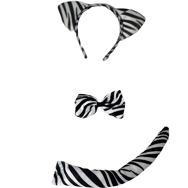3 Részes Zebra Jelmez Szett