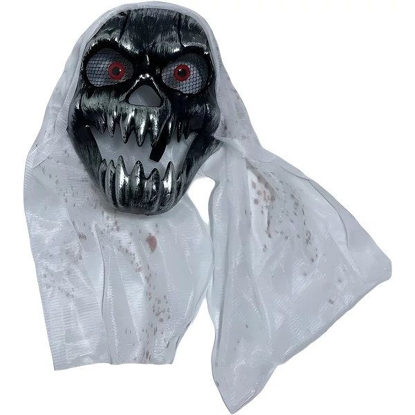 Rémisztő Csonváz Álarc Ezüst-Halloween, Farsangi jelmezhez