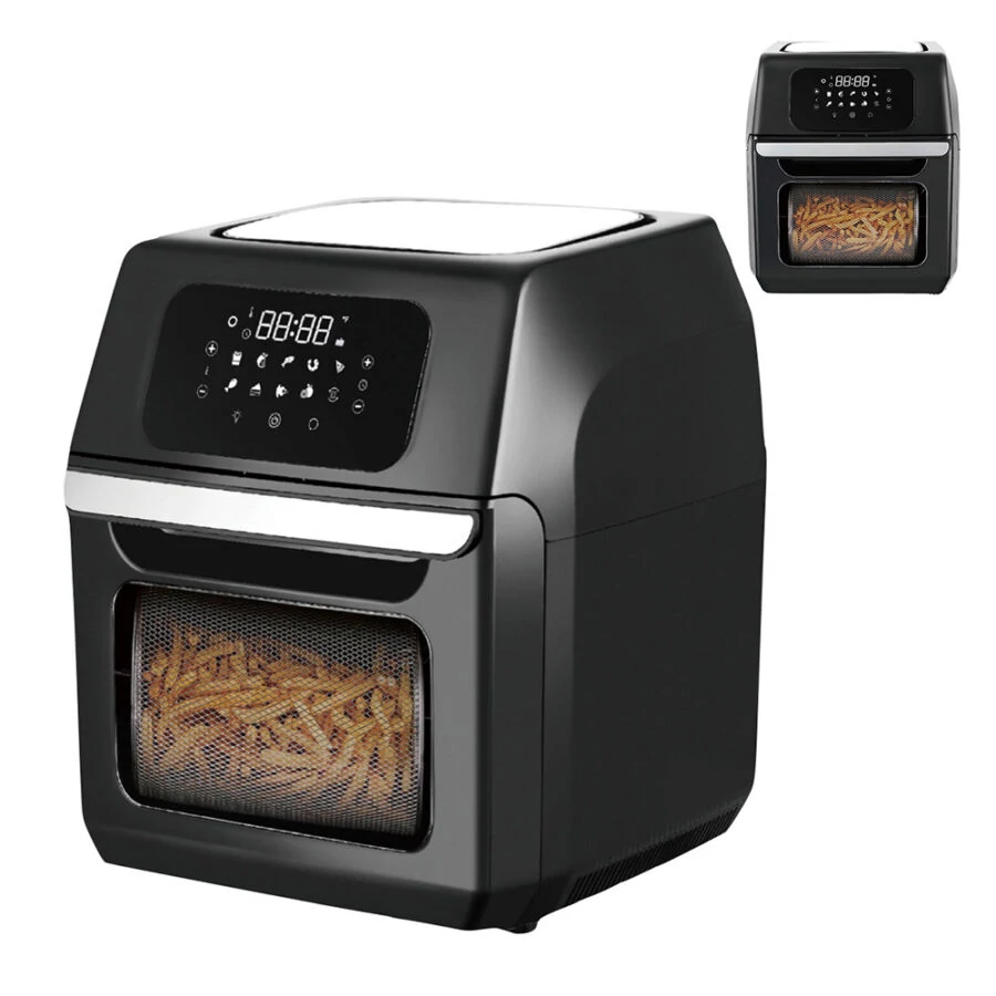 Zurrichberg Air Fryer Elektromos Sütő Multifunkciós LED Kijelző 12L 1800W ZBP/7618