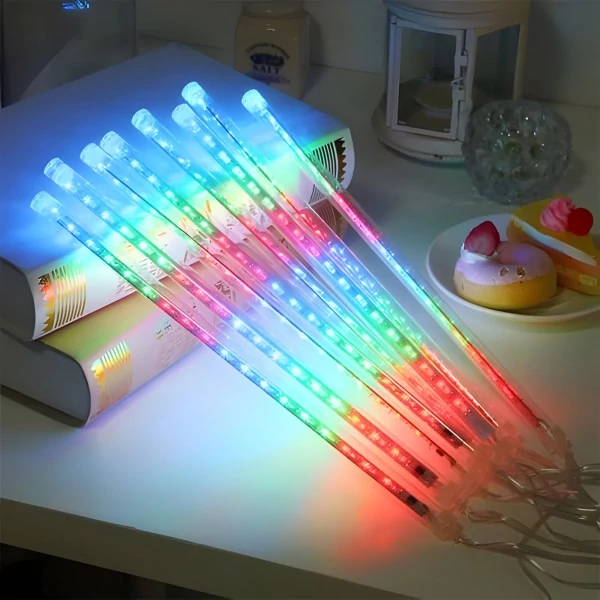 LED Meteor Olvadást imitáló jégcsap 30-50cm RGB